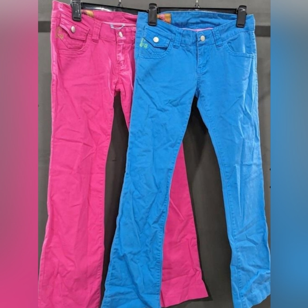 ⭐️Sz25 Blue Flare Pants/Jeans Pink & Blue Available